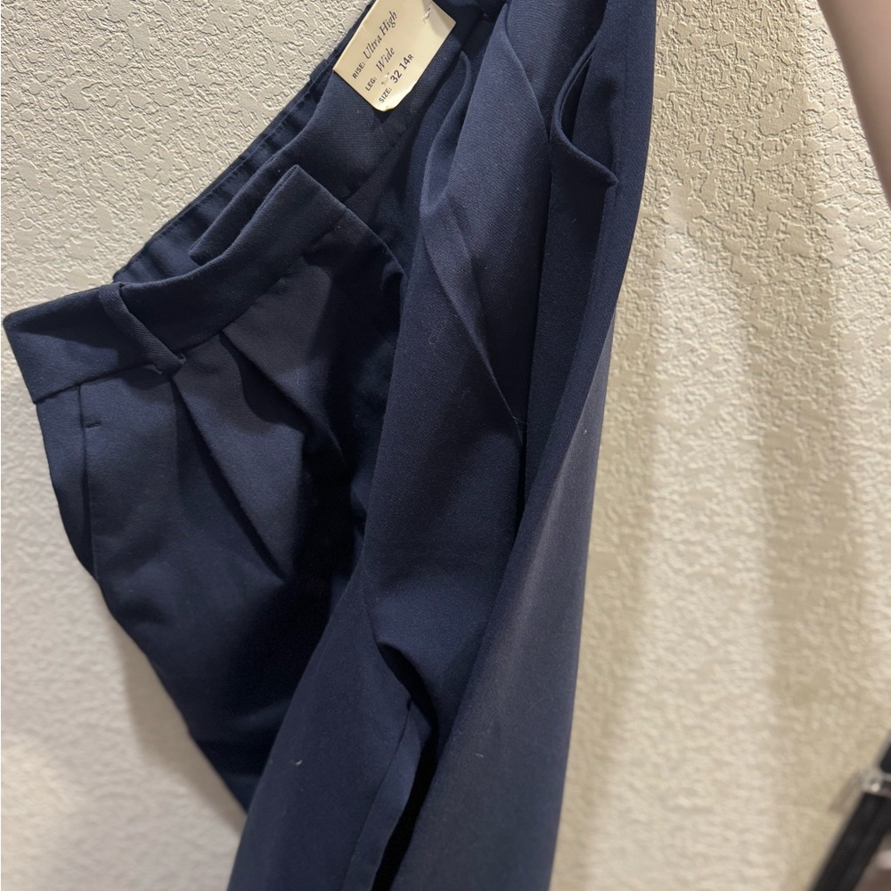 Navy Sloane Tailored Women's Wide-Leg Pants - Picture 3 of 3